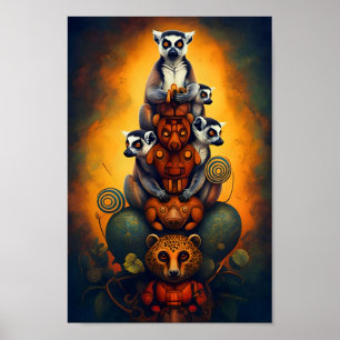 Lemur Totem Poster