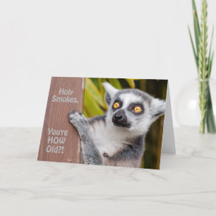 Lemur You're How Old Birthday Card