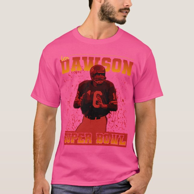 Len Dawson  Superbowl  Vintage Poster T-Shirt (Front)