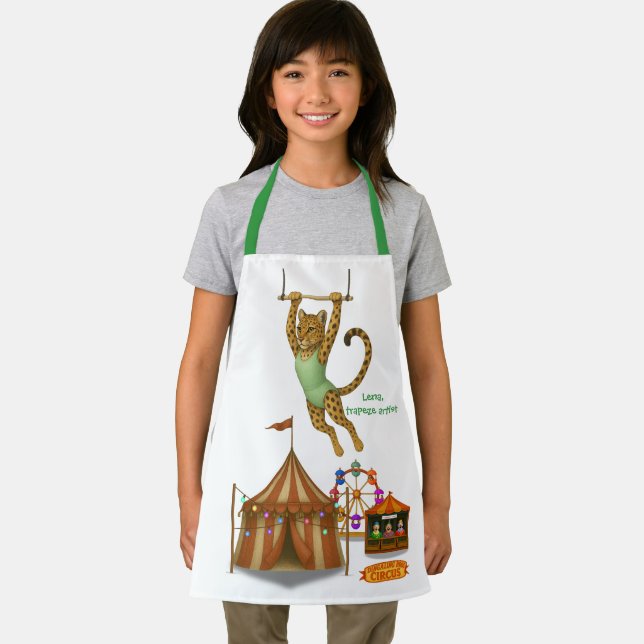 Lena leopard trapeze artist apron (Insitu)