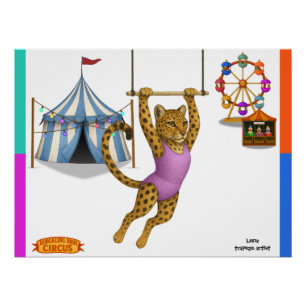 Lena Leopard, trapeze artist Poster