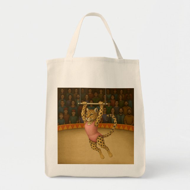 Lena leopard trapeze artist tote bag (Front)