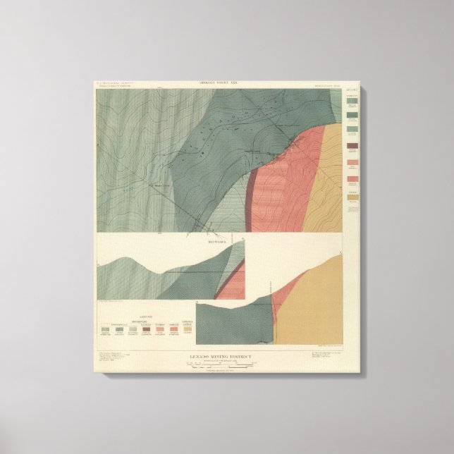 Lenado Mining District Sheet Canvas Print (Front)