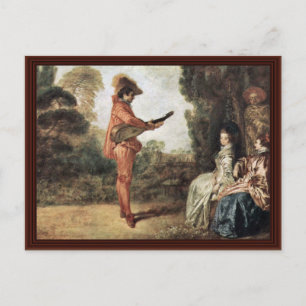 L'Enchanteur By Watteau Antoine Postcard