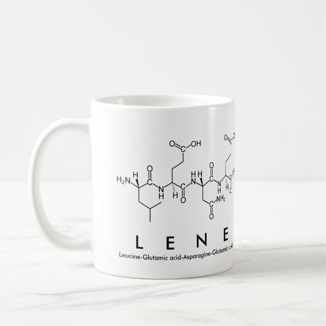 Lene peptide name mug (Left)
