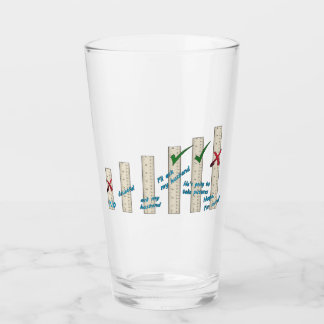 Length of rulers humourous preferences glass