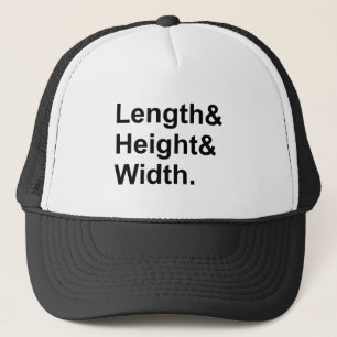 Length x Width x Height   Measuring Area Trucker Hat