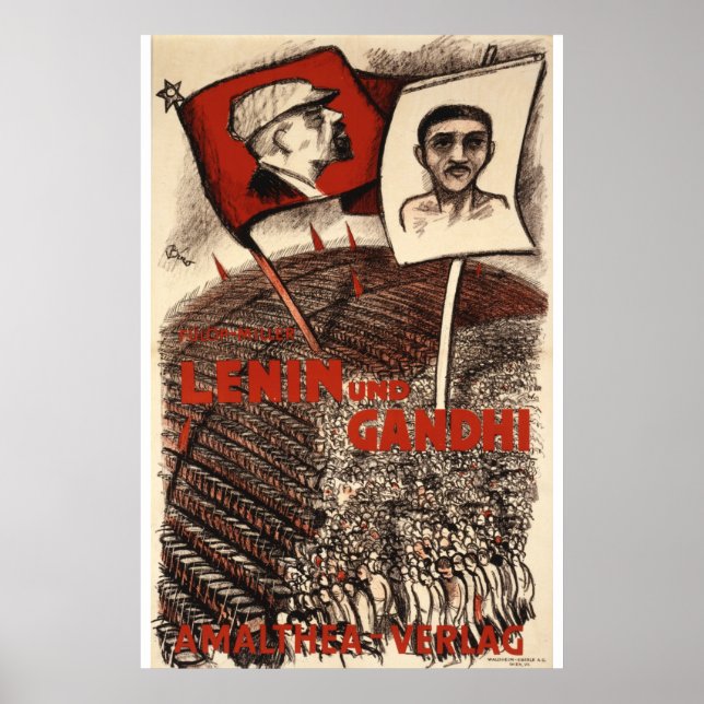Lenin and Gandhi Poster (Front)