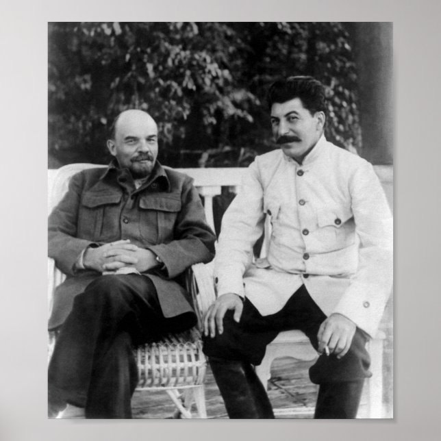 Lenin and Joseph Stalin - Gorki - 1922 Poster (Front)