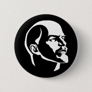 Lenin Head 6 Cm Round Badge