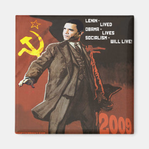 Lenin Lived Obama Lives Magnet