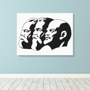 Lenin, Marx, Engels, Soviet Union, Communism Canvas Print