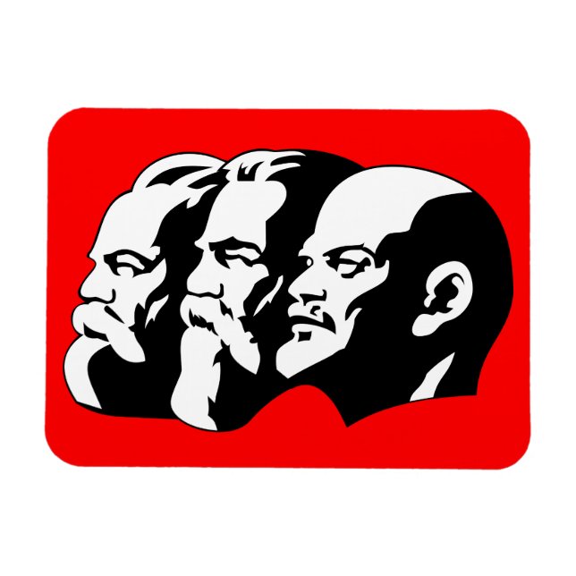 Lenin, Marx, Engels, Soviet Union, Communism Magnet (Horizontal)