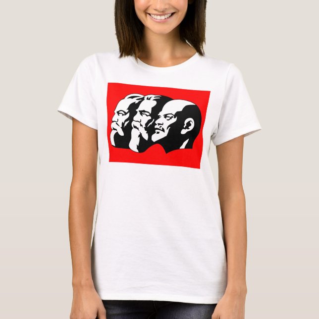 Lenin, Marx, Engels, Soviet Union, Communism T-Shirt (Front)