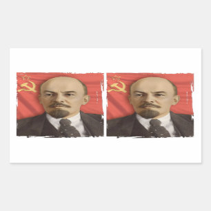 Lenin Stickers (Cut in 2)