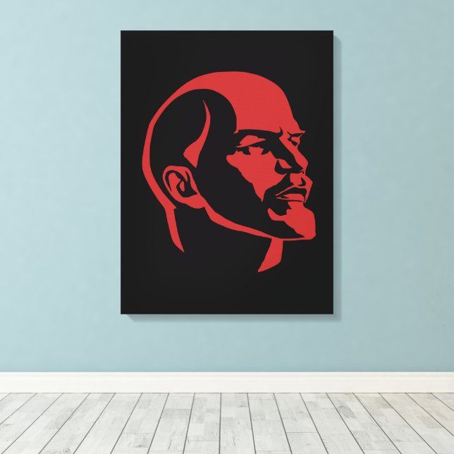 Lenin, USSR, CCCP, Soviet Union, Communism Canvas Print (Insitu(Wood Floor))