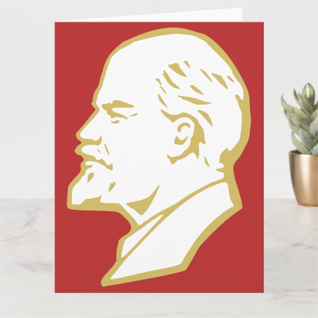 Lenin, USSR, CCCP, Soviet Union, Communism Card (Small Plant)