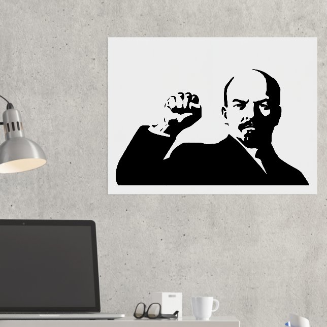 Lenin, USSR, CCCP, Soviet Union, Communism Foil Prints (In Situ (Desk 2))