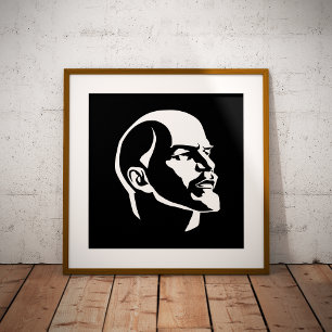 Lenin, USSR, CCCP, Soviet Union, Communism Foil Prints