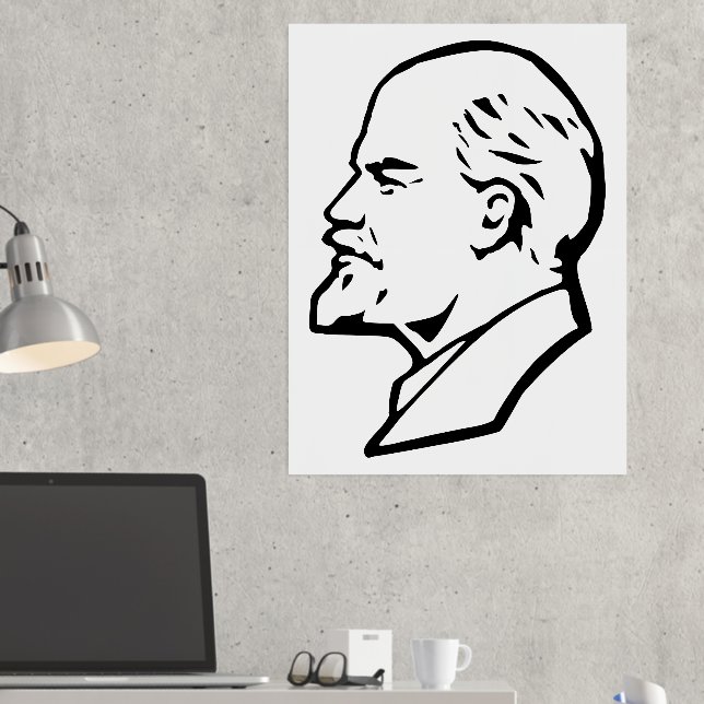 Lenin, USSR, CCCP, Soviet Union, Communism Foil Prints (In Situ (Desk 2))