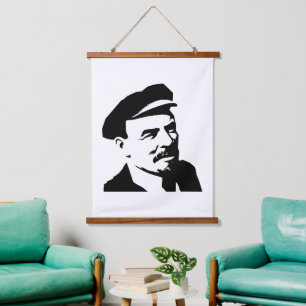 Lenin, USSR, CCCP, Soviet Union, Communism Hanging Tapestry