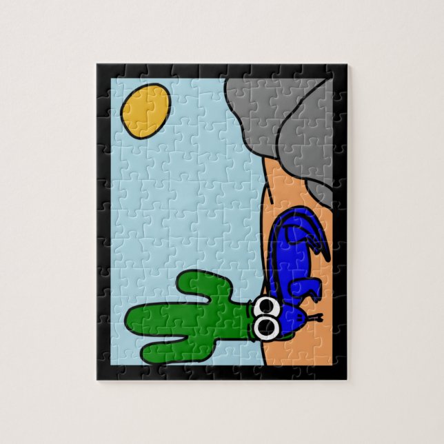Lennie Lizard Jigsaw Puzzle (Vertical)