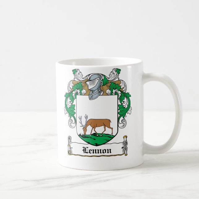 Lennon Family Crest Coffee Mug (Right)