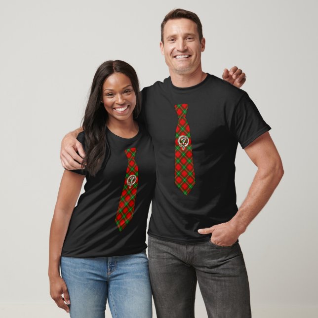 Lennox Tartan Necktie T-Shirt w/Badge (Unisex)