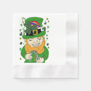 Lenny The Leprechaun Cocktail Paper Napkins