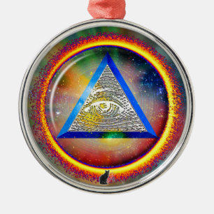 Lens Of Providence Metal Ornament