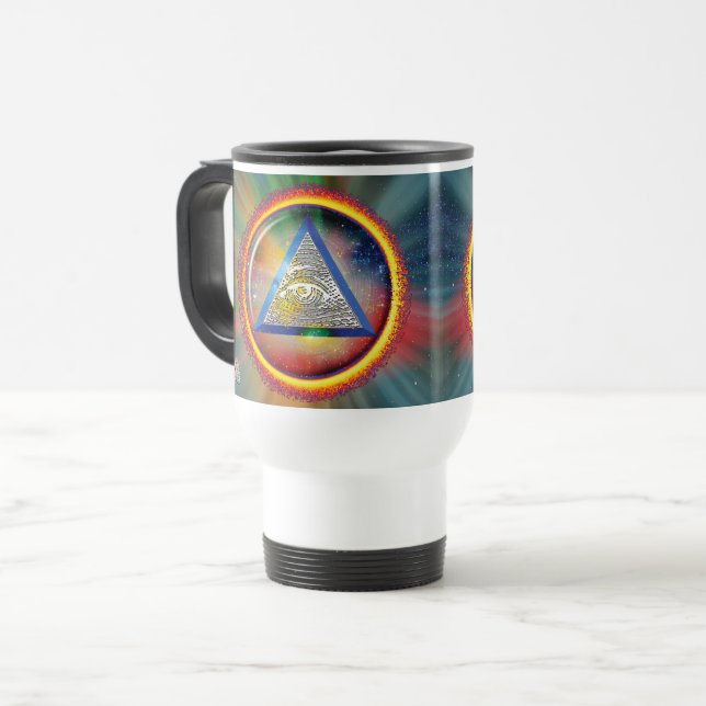 Lens of Providence Travel Mug (Front Left)