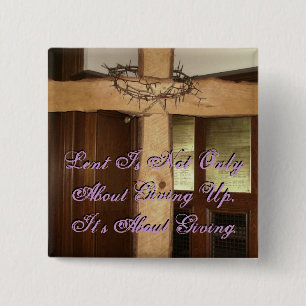 Lent 15 Cm Square Badge