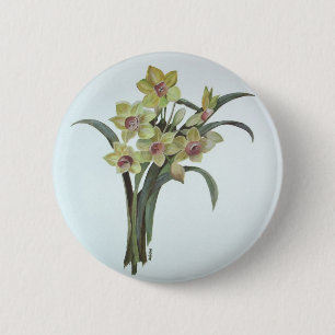 Lent Lily 6 Cm Round Badge
