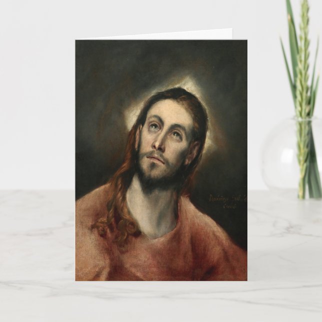 Lenten Jesus Greeting Card (Front)