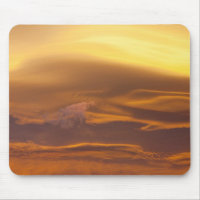 Lenticular cloud at sunset