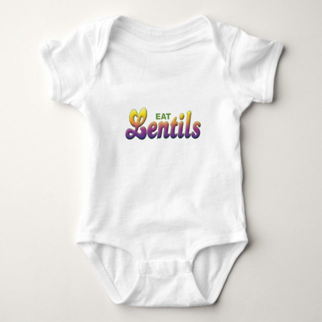 Lentils, Eat Baby Bodysuit (Front)
