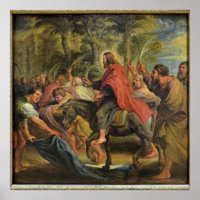 L'Entrée du Christ à Jérusalem Poster (Front)