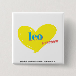 Leo 3 15 cm square badge