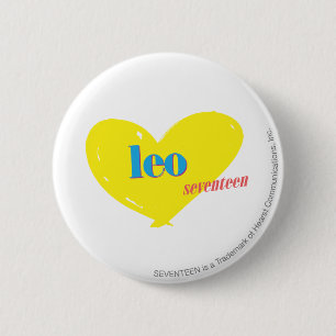 Leo 3 6 cm round badge