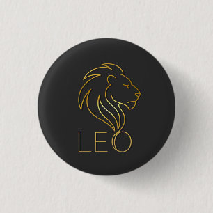 LEO 3 CM ROUND BADGE