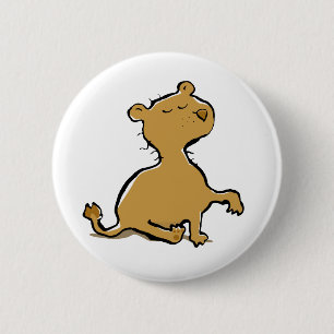 Leo 6 Cm Round Badge
