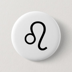 Leo 6 Cm Round Badge