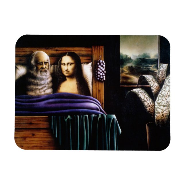 Leo and Mona Magnet (Horizontal)