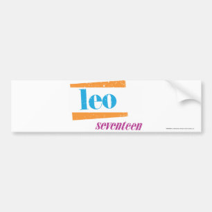 Leo Aqua Bumper Sticker