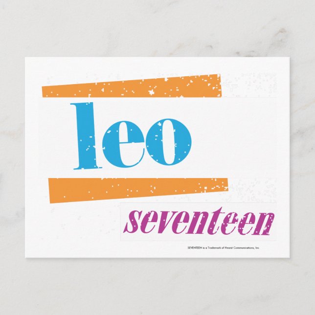 Leo Aqua Postcard (Front)