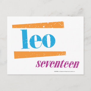 Leo Aqua Postcard