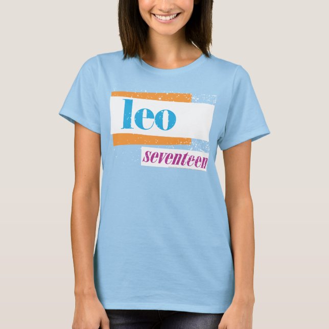 Leo Aqua T-Shirt (Front)