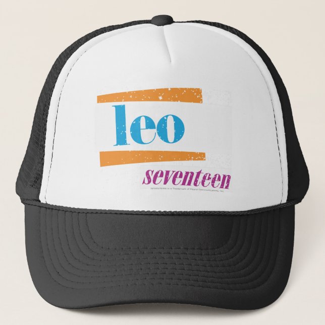 Leo Aqua Trucker Hat (Front)