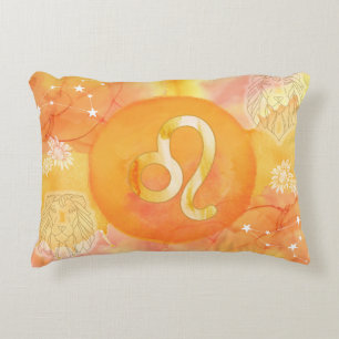 Leo Astrology Zodiac Sign Traits Accent Pillow