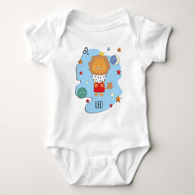 Leo Baby Zodiac Bodysuit (Front)